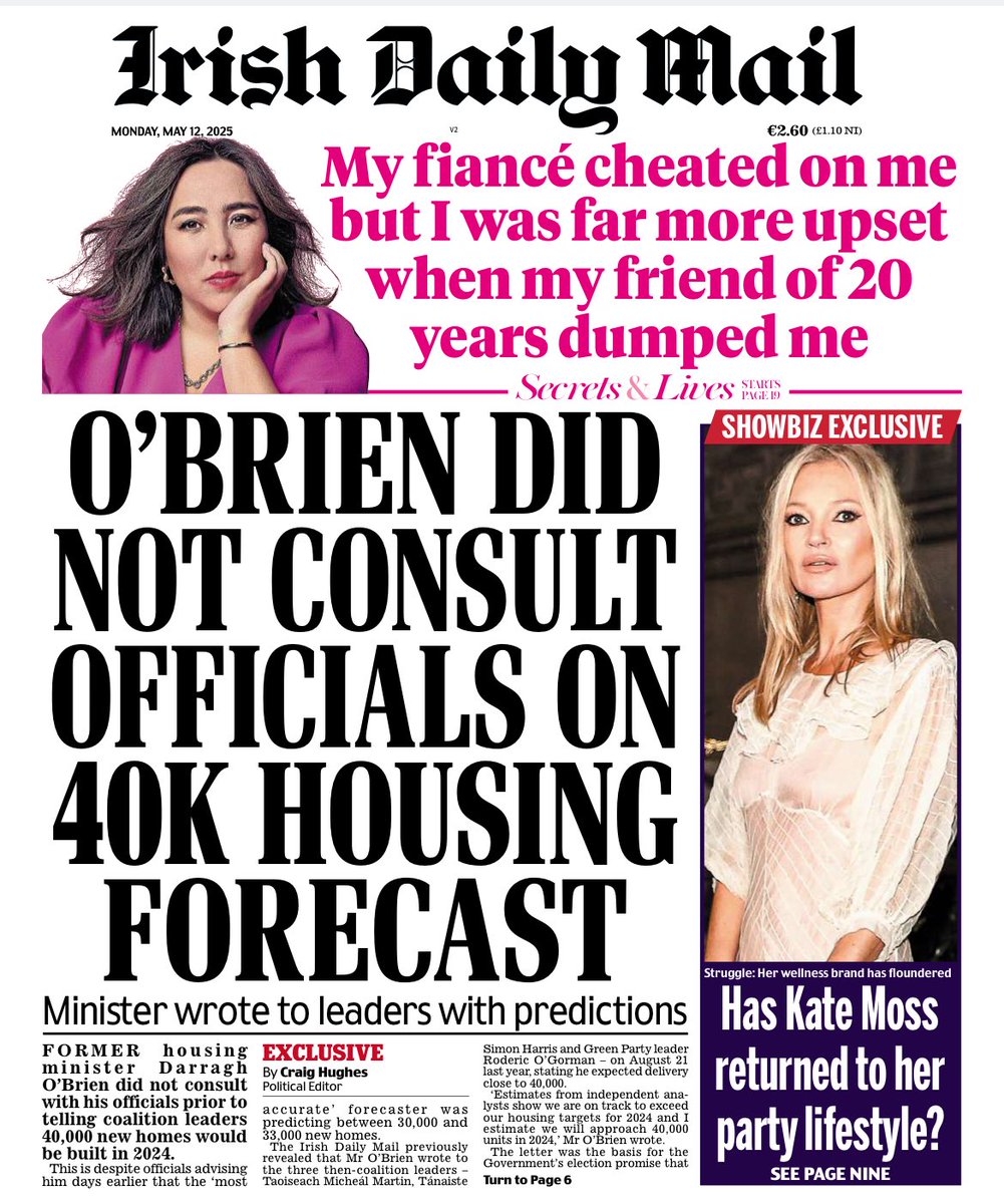 Craig Hughes (@thenewshughes) on Twitter photo 🚨🚨 Former Min for Housing <a href="/DarraghOBrienTD/">Darragh O'Brien</a> did not consult with his department officials prior to telling coalition leaders that 40,000 new homes would be built in 2024… earlier that month he was advised the “most accurate” forecaster was predicting between 30-33k.
<a href="/EOBroin/">Eoin Ó Broin</a> 🚨🚨 Former Min for Housing <a href="/DarraghOBrienTD/">Darragh O'Brien</a> did not consult with his department officials prior to telling coalition leaders that 40,000 new homes would be built in 2024… earlier that month he was advised the “most accurate” forecaster was predicting between 30-33k.
<a href="/EOBroin/">Eoin Ó Broin</a>