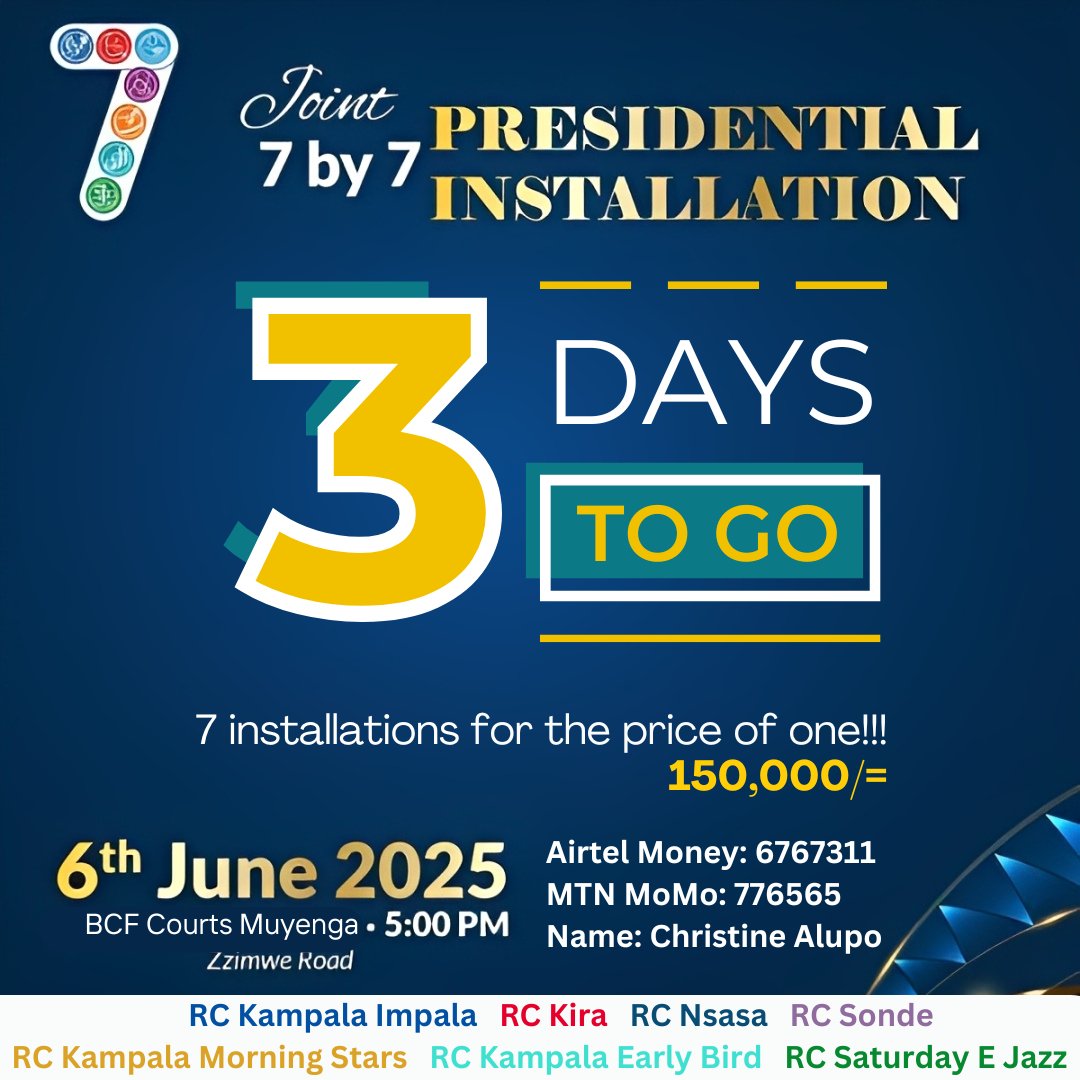 Don't miss out!!! Only 3 days to go until the big event. See you on Friday 6th June 2025 at BCF Courts!