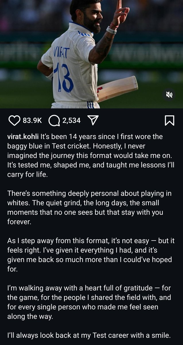 🚨NO MORE COVER DRIVES IN TESTS – VIRAT KOHLI  RETIRE FROM TEST CRICKET  🚨