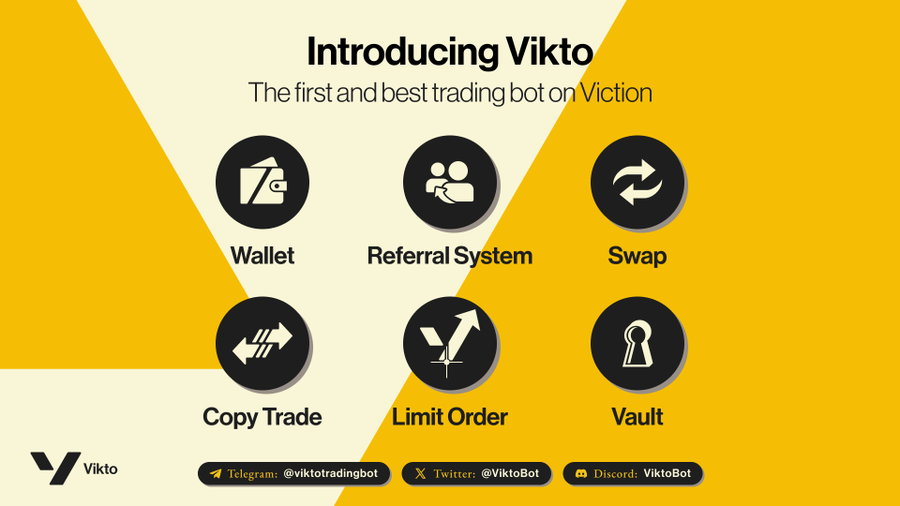 𝑺𝒂𝒗𝒐𝒚 🎮✌️ (@savoyonx) on Twitter photo Just discovered <a href="/ViktoBot/">Vikto Trading Bot</a> — hands down the best trading bot <a href="/VictionEco/">Viction Ecosystem</a>
Been testing it out, and it’s packed with alpha:
➜ 1-click trading
➜ Instant swaps
➜ Copy trading (yes, you can mirror pro moves)
➜ Limit orders
➜ Vault for secure storage
➜ Built-in referral system Just discovered <a href="/ViktoBot/">Vikto Trading Bot</a> — hands down the best trading bot <a href="/VictionEco/">Viction Ecosystem</a>
Been testing it out, and it’s packed with alpha:
➜ 1-click trading
➜ Instant swaps
➜ Copy trading (yes, you can mirror pro moves)
➜ Limit orders
➜ Vault for secure storage
➜ Built-in referral system