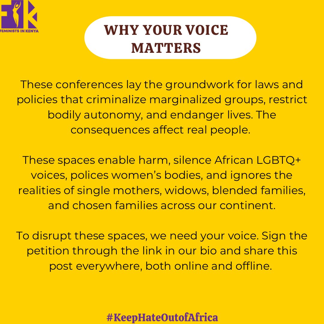 FEMINISTS IN KENYA /#TotalShutDownKE (@feministske) on Twitter photo Read, share this thread, and sign the petition below to tell The Kenya Red Cross Society <a href="/KenyaRedCross/">Kenya Red Cross</a> to withdraw their property as a platform for this hateful conference.
action.allout.org/en/m/76247a84/
#KeepHateOutofAfrica Read, share this thread, and sign the petition below to tell The Kenya Red Cross Society <a href="/KenyaRedCross/">Kenya Red Cross</a> to withdraw their property as a platform for this hateful conference.
action.allout.org/en/m/76247a84/
#KeepHateOutofAfrica
