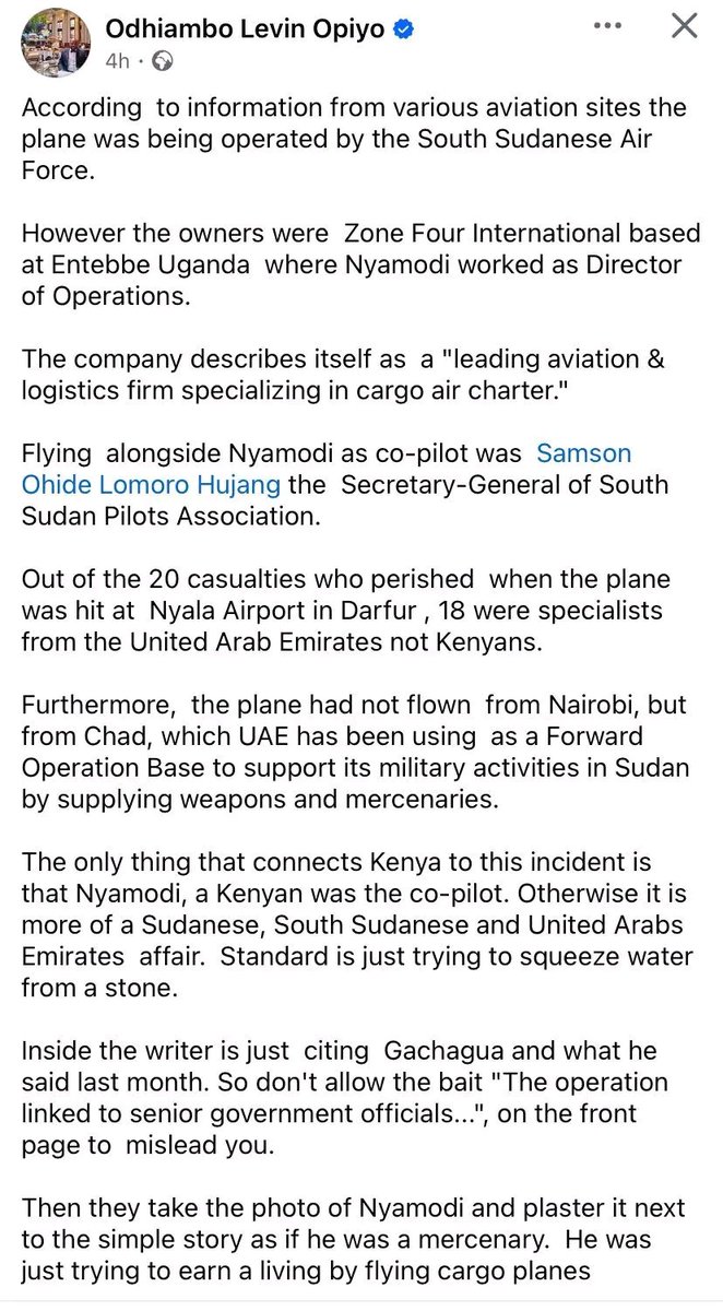 ChannelO31's tweet photo. The Standard newspaper has unfortunately devolved into an outlet for propaganda.

Today’s headline has already been publicly disputed, raising serious questions about whether the editors are taking the time 2 fact-check their sensational stories before going  2 print. https://t.co/lY45bEJeWR