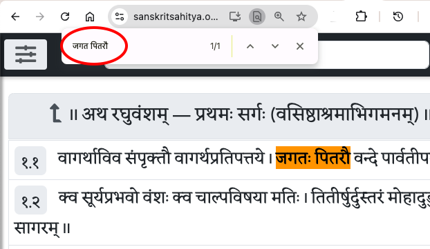 minjitr's tweet image. Chrome&apos;s Find feature ignores yogavāha&apos;s?