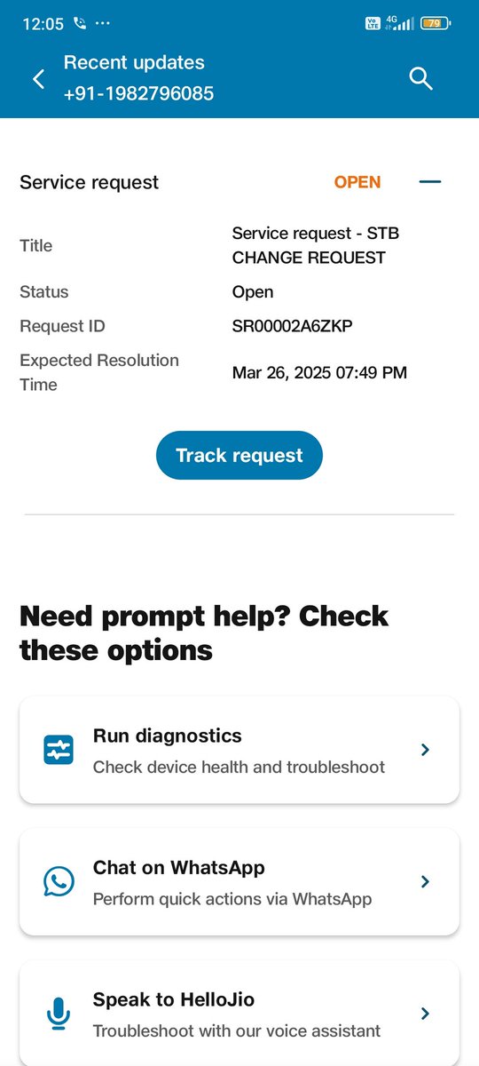 "<a href="/JioCare/">JioCare</a> I raised a complaint regarding my JioFiber connection on 24th March, but it's still unresolved. It's been over a month with no resolution or proper update. Please look into this urgently. #JioFiber #PoorService"