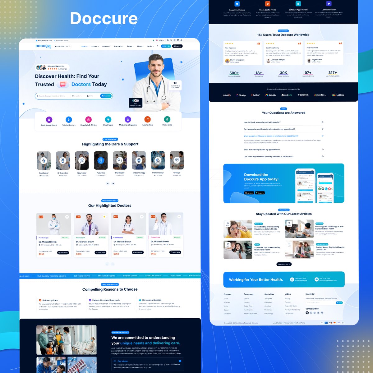 dreamstechltd's tweet image. Build your next health tech platform with Doccure – a powerful Bootstrap & React template for doctor bookings, patient management & healthcare apps!
Live now on ThemeForest → themeforest.net/item/doccure-b…
#Doccure #ReactTemplate #Healthcare #DoctorBooking #ThemeForest #WebDesign