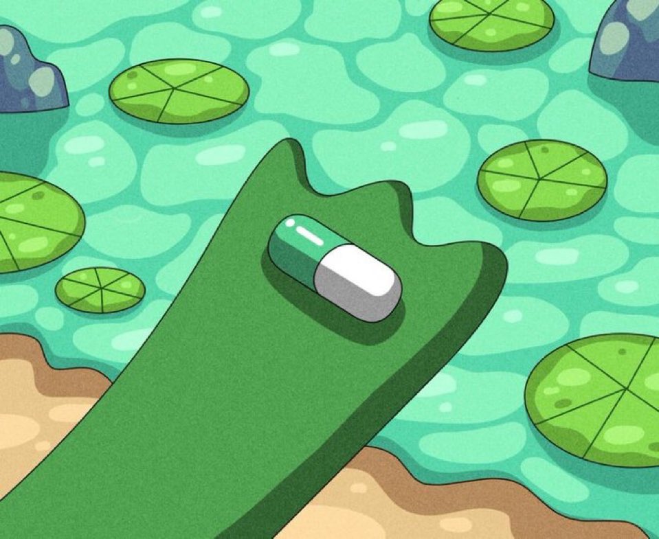 Take the green pill $fwog

before it FWEW 🐸