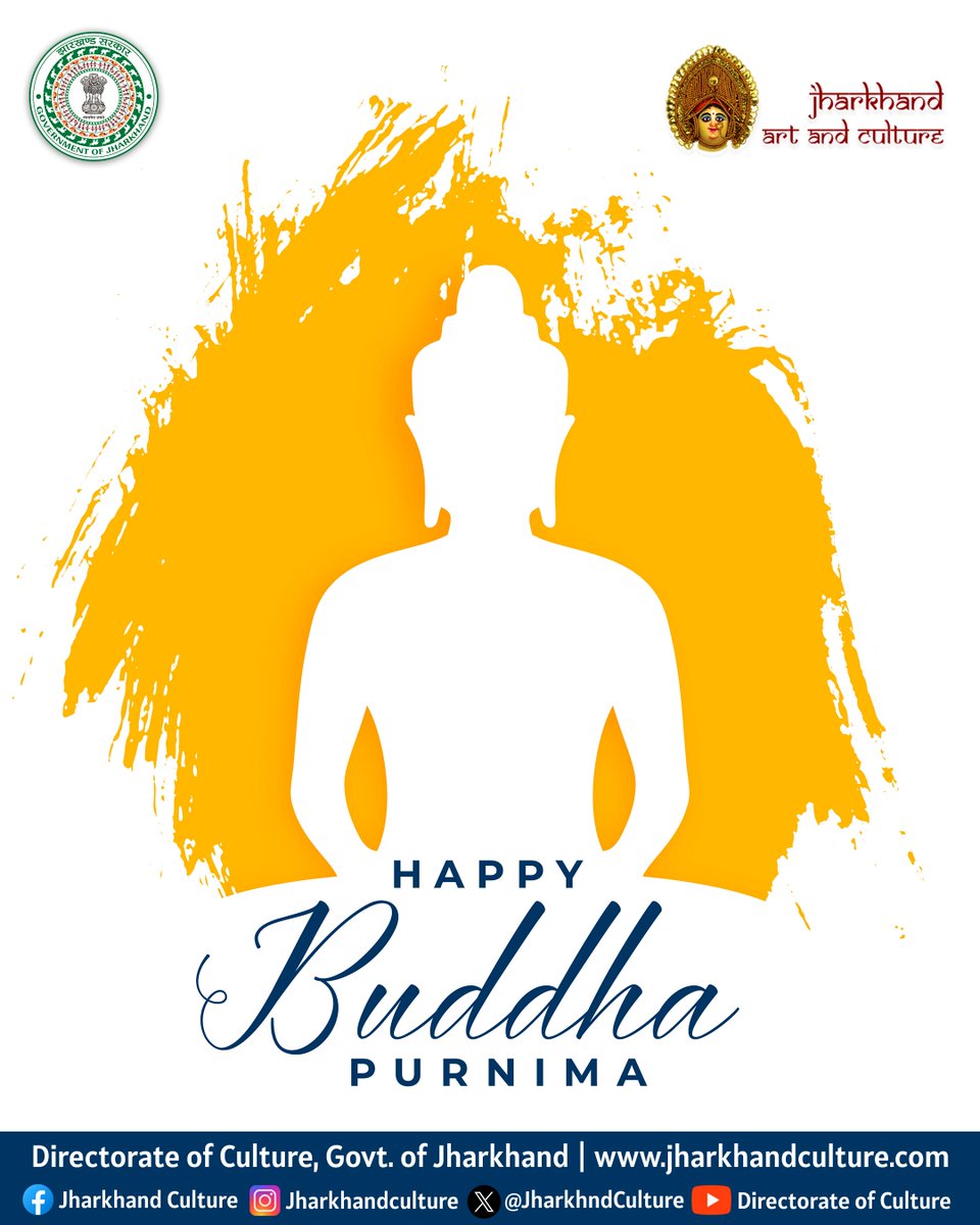 JharkhndCulture's tweet photo. Wishing you and your family a peaceful and joyful Buddha Purnima.
#HappyBuddhaPurnima #PeaceAndHarmony #PathToEnlightenment #BuddhaPurnima https://t.co/wWPW7dEe8A