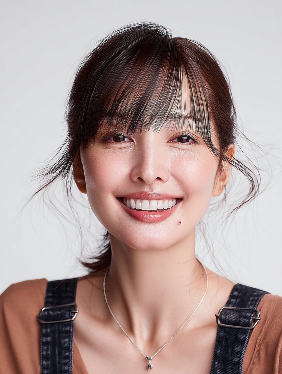 aika_worklog's tweet image. モデルの顔の固定、ずっと研究してる。
バイブルは@omgt41
毎回違う顔になってしまうMidjourneyで、&quot;同じ人&quot;を育てていく感覚。
今回はホクロをつけてより、リアルさがでるかどうかを実験中。
AIだけど、魂を込めたくなる。