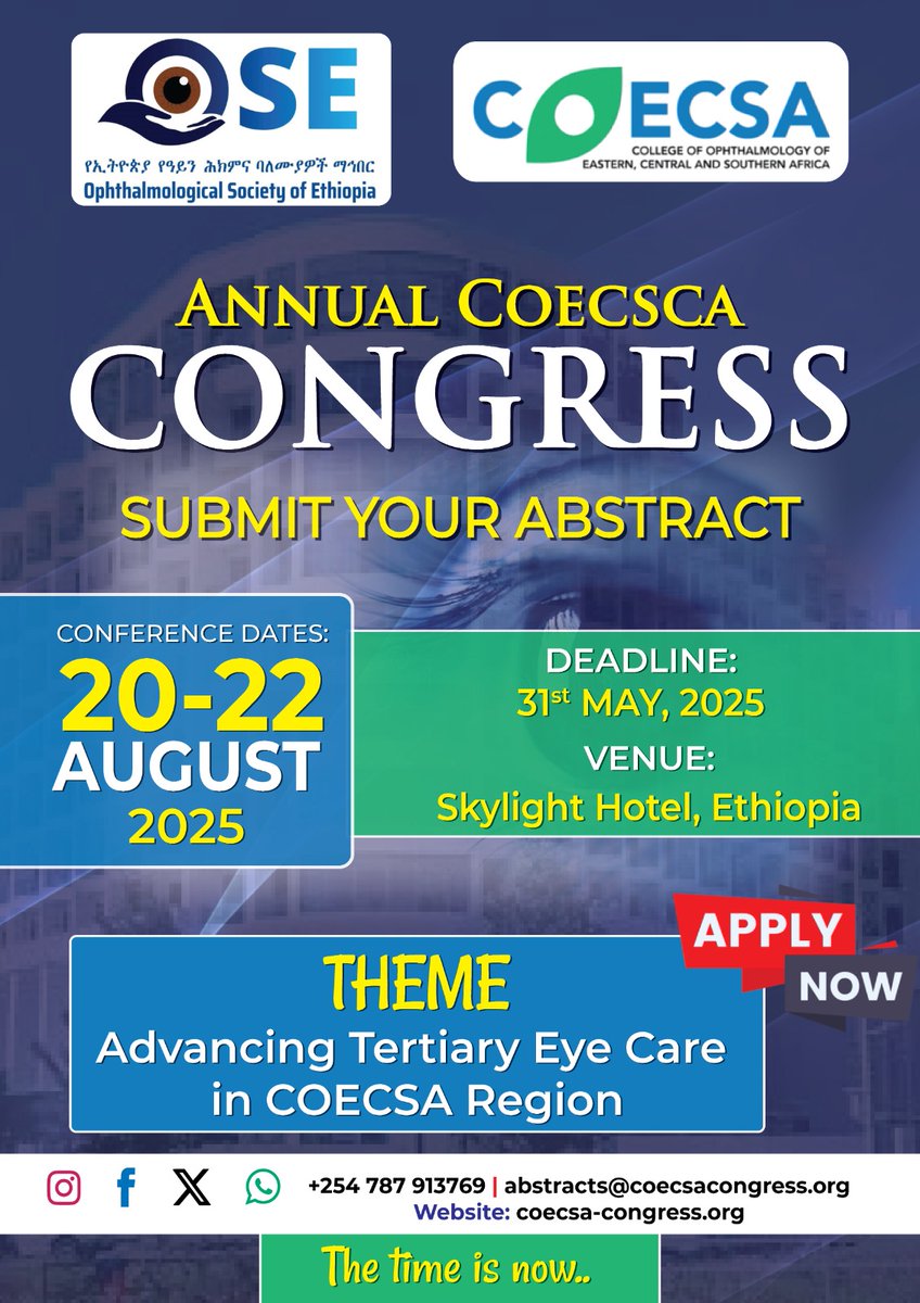 CALL FOR ABSTRACTS - 12th ANNUAL COECSA CONGRESS 2025 - mailchi.mp/ad2ba5c403ba/c…