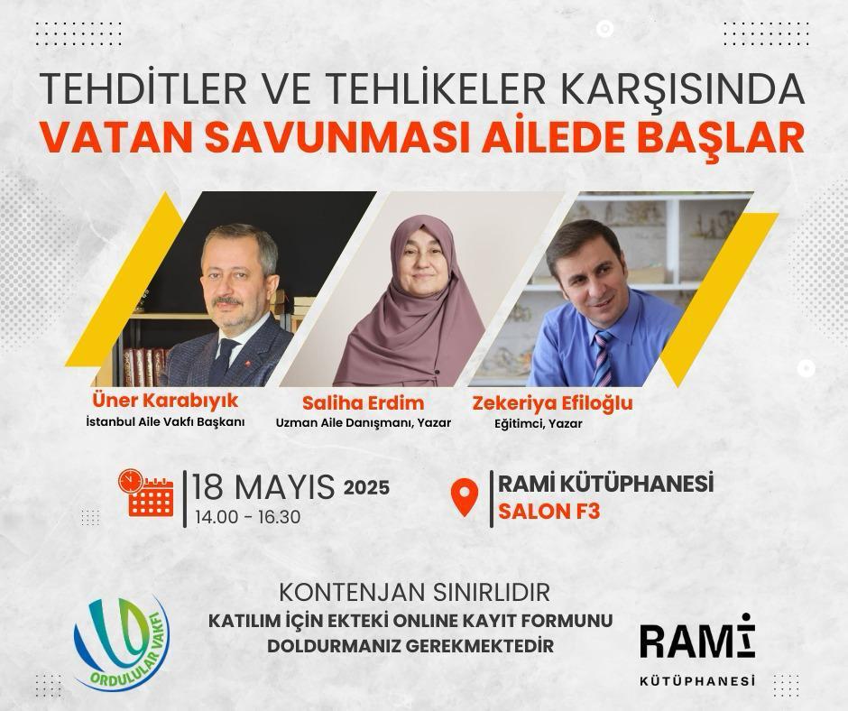 Kontenjan sınırlıdır. Tıklayıp kayıt olabilirsiniz...⚘️

ramikutuphanesi.gov.tr/tr/etkinlikler…