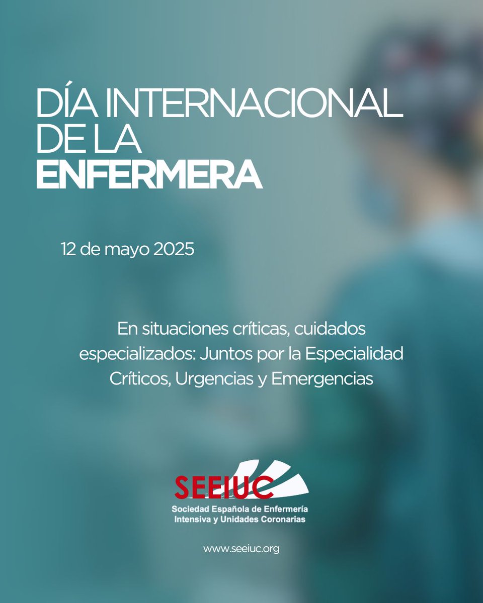 Hoy es el Día Internacional de la Enfermera. Desde la SEMICYUC, nos sumamos una vez más a la Sociedad Española de Enfermería Intensiva y Unidades Coronarias (SEEIUC <a href="/seeiucoficial/">SEEIUC</a>) en una jornada tan especial, recordando que, en situaciones críticas, los cuidados especializados