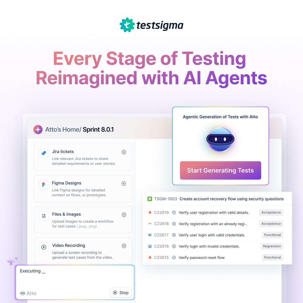 Testsigma (@testsigmainc) on Twitter photo We just launched on <a href="/ProductHunt/">Product Hunt ๐ธ</a>! ๐
Test Management by Testsigma is live on Product Hunt!
Check it out & show some love - producthunt.com/posts/test-manโฆ We just launched on <a href="/ProductHunt/">Product Hunt ๐ธ</a>! ๐
Test Management by Testsigma is live on Product Hunt!
Check it out & show some love - producthunt.com/posts/test-manโฆ