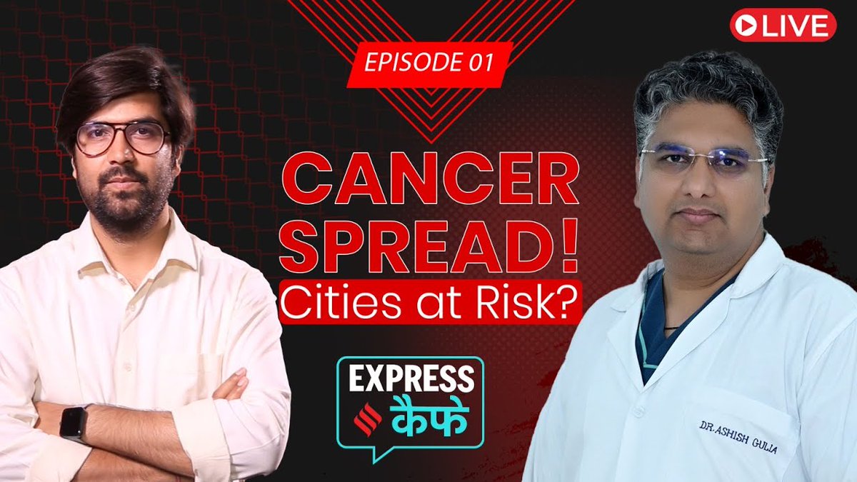 Tata Memorial Centre, HBCH & RC,Punjab (@hbchrc_punjab) on Twitter photo Why Urban Living Is Fueling Cancer Risk? Journalist <a href="/kparveen/">Parveen K Dogra</a> discussed this with <a href="/docgulia/">Dr. Ashish Gulia</a>, Director of <a href="/HBCHRC_Punjab/">Tata Memorial Centre, HBCH & RC,Punjab</a>, on the #ExpressCafePodcast. Watch the in-depth conversation on:
<a href="/IndianExpress/">The Indian Express</a> : youtube.com/watch?v=9PKksn…
<a href="/Jansatta/">Jansatta</a> : youtube.com/watch?v=BWmeMT… Why Urban Living Is Fueling Cancer Risk? Journalist <a href="/kparveen/">Parveen K Dogra</a> discussed this with <a href="/docgulia/">Dr. Ashish Gulia</a>, Director of <a href="/HBCHRC_Punjab/">Tata Memorial Centre, HBCH & RC,Punjab</a>, on the #ExpressCafePodcast. Watch the in-depth conversation on:
<a href="/IndianExpress/">The Indian Express</a> : youtube.com/watch?v=9PKksn…
<a href="/Jansatta/">Jansatta</a> : youtube.com/watch?v=BWmeMT…