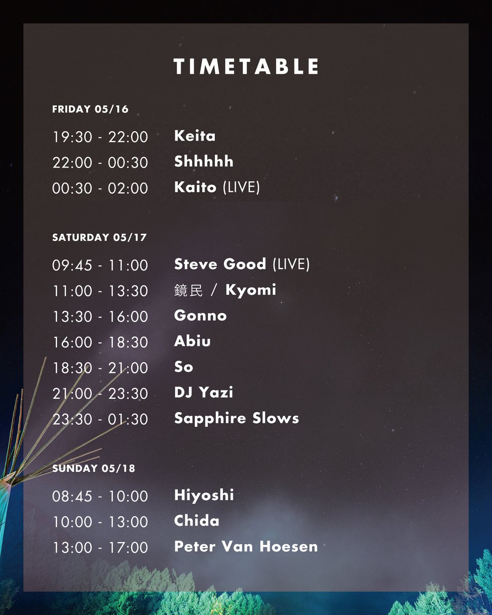 BALANCE TIMETABLE
