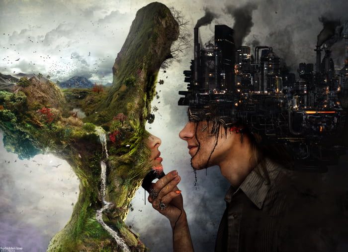She used to be 
a beautiful dream 
now #dissolved
in poisonous fumes 
Our existence 
has caused 
so many #scars
on her fair face 
We are close to 
the final #eclipse
Only a miracle 
or an enormous 
disaster can save her 
from our greediness 
#vss365