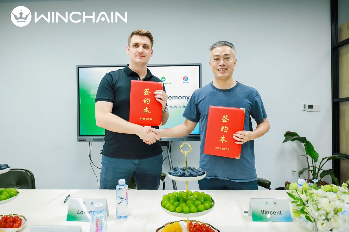WinchainGroup's tweet photo. We were delighted to host our esteemed strategic partners, Lorenz Kochan from K51 and Christian Naef from RY3T, at WINCHAIN's headquarters and supply chain facilities in Shenzhen. Their visit underscores the strengthening of our partnership.   

#Winchain #K51 #RY3T https://t.co/vODjHxkDIW