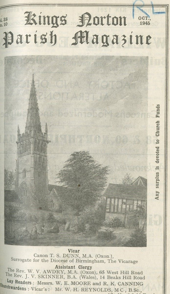 Birmingham Archives & Collections (@theironroom) on Twitter photo #thomasthetankengine is 80! First published in 1945 when Wibert Awdry held a curacy at St. Nicolas’ church, Kings Norton. You can see his name on the front cover of this 1945 parish magazine. Ref – L 14.41@LibraryofBham <a href="/ThomasFriends/">Thomas & Friends</a> <a href="/kingsnortonteam/">Parish News</a> #thomasthetankengine is 80! First published in 1945 when Wibert Awdry held a curacy at St. Nicolas’ church, Kings Norton. You can see his name on the front cover of this 1945 parish magazine. Ref – L 14.41@LibraryofBham <a href="/ThomasFriends/">Thomas & Friends</a> <a href="/kingsnortonteam/">Parish News</a>