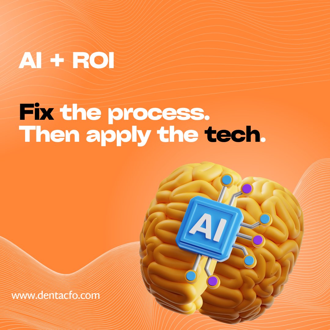 DentaCFO's tweet image. AI ROI isn’t about saving time.
It’s about removing friction from your business.
✔️ Fewer manual decisions
✔️ Faster execution
✔️ Smarter workflows
Fix the process.
Then apply the tech.
#AIinBusiness #StartupStrategy #WorkflowOptimisation #BusinessGrowth #DentaCFO #FounderLife