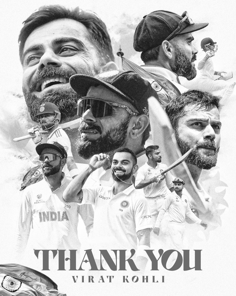Sumit Bisht (सुमित बिष्ट) (@sambisht424) on Twitter photo Test cricket won't be the same without you!
Will always remember you in whites. A legend retires.
Farewell Virat 💙 <a href="/imVkohli/">Virat Kohli</a> Test cricket won't be the same without you!
Will always remember you in whites. A legend retires.
Farewell Virat 💙 <a href="/imVkohli/">Virat Kohli</a>