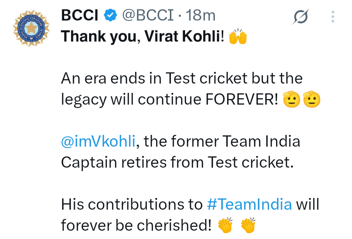 #ViratKohli
Nahi jana tha <a href="/imVkohli/">Virat Kohli</a>  sir abhi to duniya me best fitness hai khel skte the 💔💔💔💔
Just think about your crazy fans <a href="/imVkohli/">Virat Kohli</a> 
We will Miss u