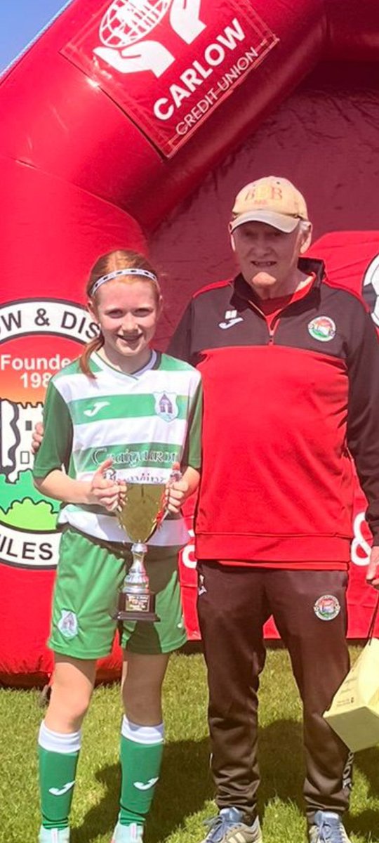 Major Congrats to our Girls U-12s on their  2-0 CDFL U-12 Cup Final Victory v Hanover. On Sunday👏👏🏆

The Girls had a superb season winning the League &amp; Cup Double.🏆🏆
Well done team and managment.
Thanks to Crettyard for hosting,