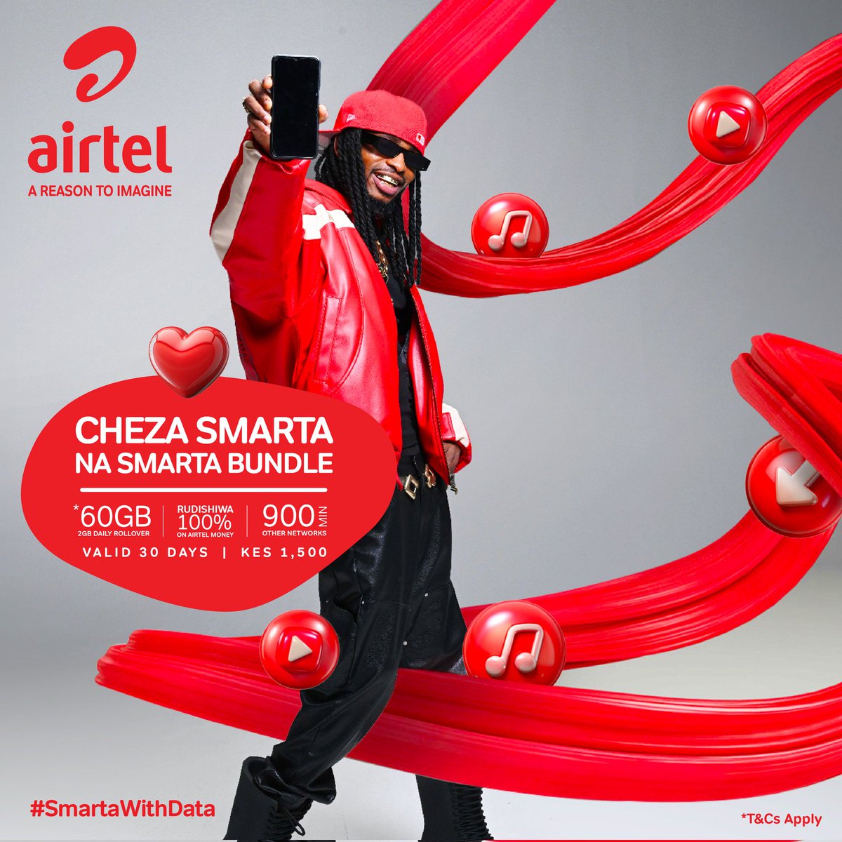 Airtel Kenya (@airtel_ke) on Twitter photo Your name on the beat, your vibe on repeat! Buy any Smarta monthly data bundle & hear <a href="/diamondplatnumz/">SIMBA..!š¦</a> drop your name in the #SmartaWithData song! š„ Dial *544# to get your bundle and song now!
#SmartaWithData Your name on the beat, your vibe on repeat! Buy any Smarta monthly data bundle & hear <a href="/diamondplatnumz/">SIMBA..!š¦</a> drop your name in the #SmartaWithData song! š„ Dial *544# to get your bundle and song now!
#SmartaWithData