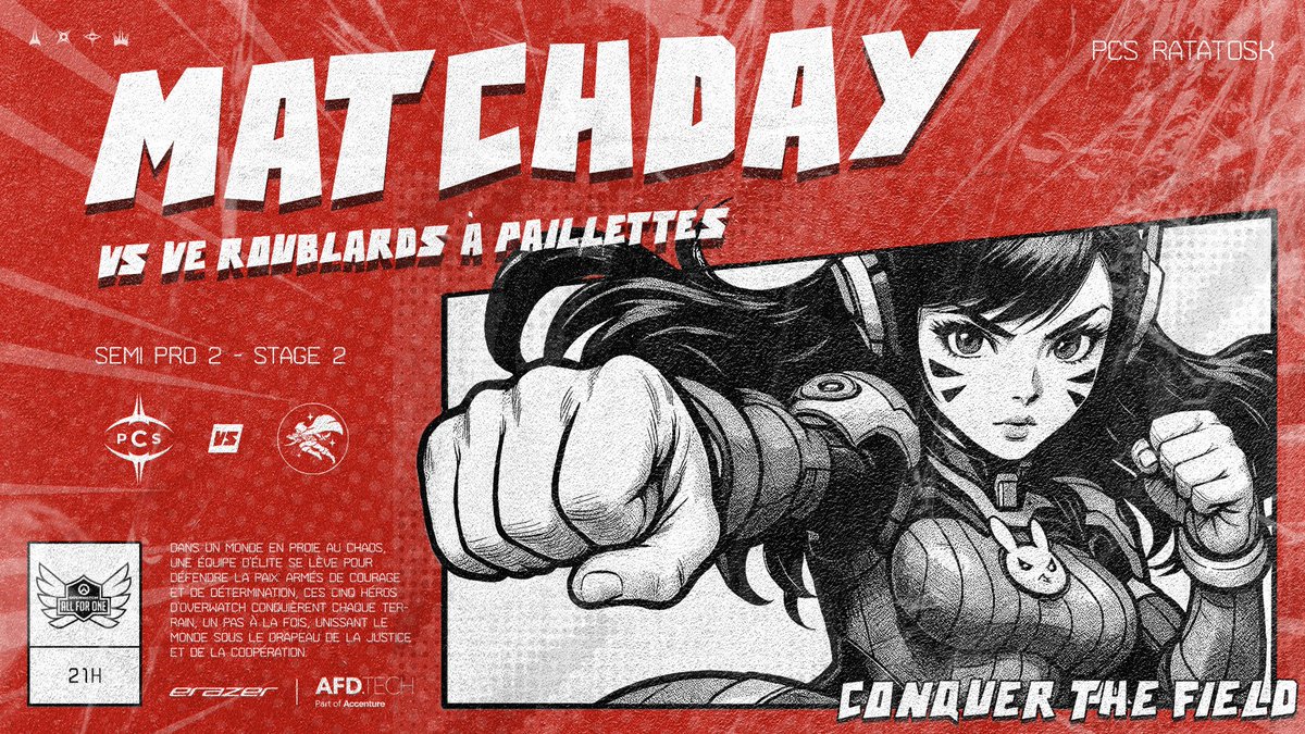 Project Conquerors (PCS) (@pcs_original) on Twitter photo 🔴| OAFO 8 |⚫️
Ce soir, PCS Ratatosk affronte VE | Roublards à paillettes alias <a href="/Vis_Ensium/">Vis Ensium</a>.
✨ On aime les noms brillants… mais on préfère les victoires qui piquent un peu.💥
📅21h
📺twitch.tv/onclevaler
#OAFO8 <a href="/PlayAllForOneFR/">Overwatch AllForOne France</a> #PCSFamily ❤️🖤 🔴| OAFO 8 |⚫️
Ce soir, PCS Ratatosk affronte VE | Roublards à paillettes alias <a href="/Vis_Ensium/">Vis Ensium</a>.
✨ On aime les noms brillants… mais on préfère les victoires qui piquent un peu.💥
📅21h
📺twitch.tv/onclevaler
#OAFO8 <a href="/PlayAllForOneFR/">Overwatch AllForOne France</a> #PCSFamily ❤️🖤