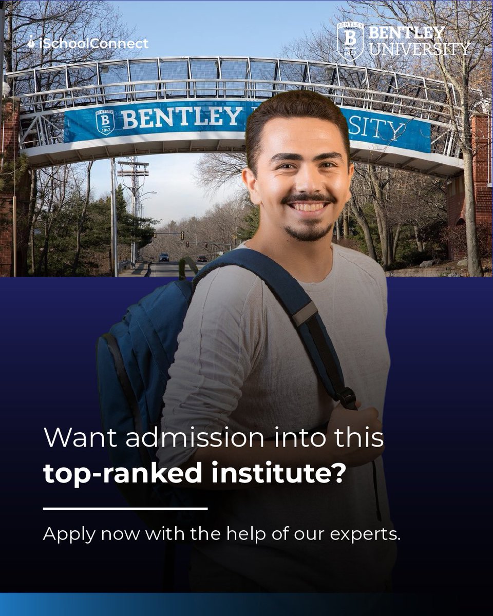 iSchoolConnect (@ischoolconnect) on Twitter photo Applying to Bentley Universityβs full-time MBA? Hereβs your checklist:
π Resume
π¨ 1 LoR
π Essay + optional SOP
π UG/PG Transcripts
π GMAT/GRE
π£οΈ IELTS/TOEFL/Duolingo or proof of instruction in English
β
 NACES transcript evaluation (required)
Visit : ischoolconnect.com/pages/lp/bentlβ¦ Applying to Bentley Universityβs full-time MBA? Hereβs your checklist:
π Resume
π¨ 1 LoR
π Essay + optional SOP
π UG/PG Transcripts
π GMAT/GRE
π£οΈ IELTS/TOEFL/Duolingo or proof of instruction in English
β
 NACES transcript evaluation (required)
Visit : ischoolconnect.com/pages/lp/bentlβ¦