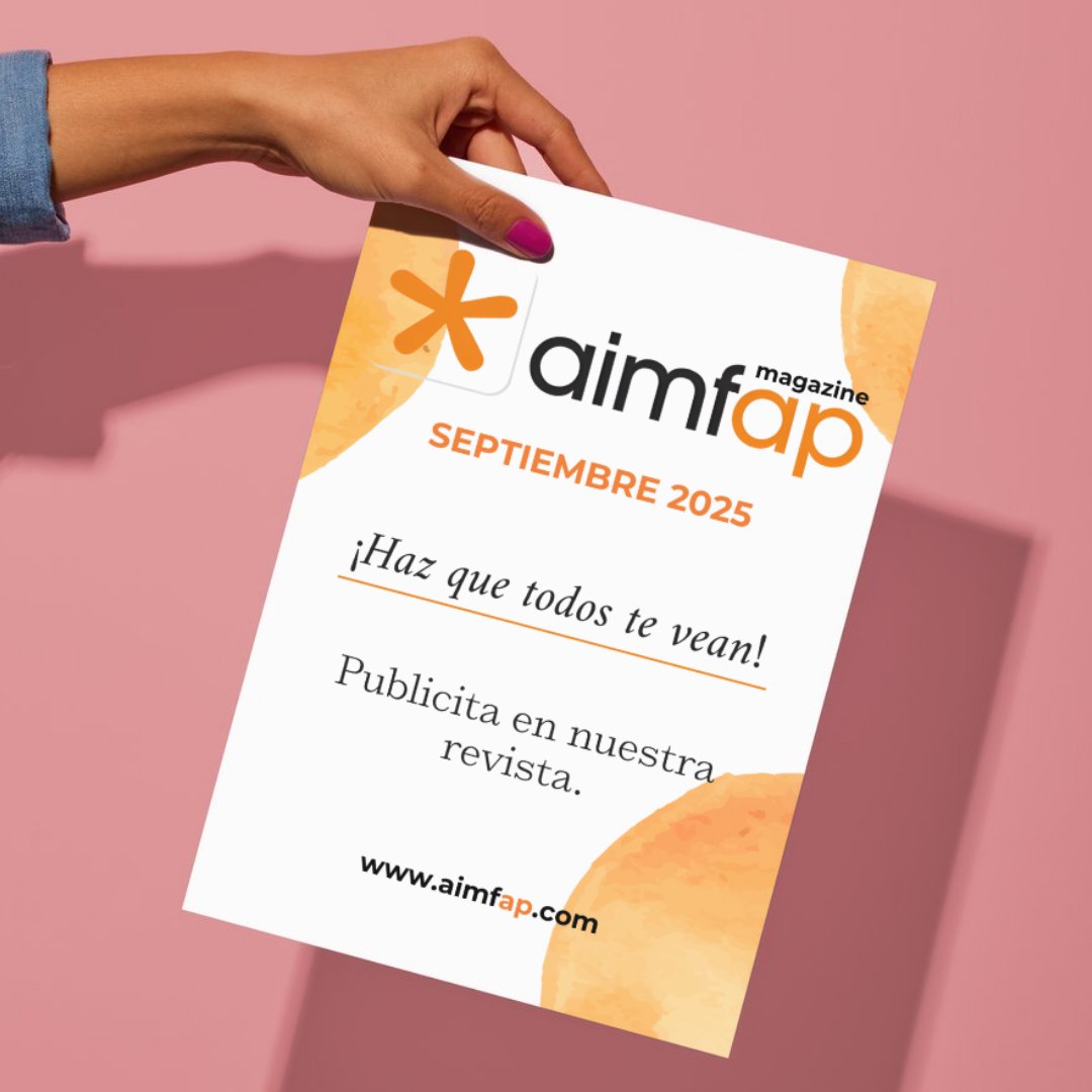 aimfap's tweet image. 🔜¡Nueva edición de 𝗔𝗜𝗠𝗙𝗔𝗣 𝗠𝗮𝗴𝗮𝘇𝗶𝗻𝗲 𝗦𝗲𝗽𝘁𝗶𝗲𝗺𝗯𝗿𝗲 𝟮𝟬𝟮𝟱!

🚀¿Quieres que tu empresa llegue más lejos? Este es tu momento. Escríbenos a 𝘢𝘪𝘮𝘧𝘢𝘱@𝘢𝘪𝘮𝘧𝘢𝘱.𝘤𝘰𝘮 

¡𝐍𝐨 𝐝𝐞𝐣𝐞𝐬 𝐩𝐚𝐬𝐚𝐫 𝐞𝐬𝐭𝐚 𝐨𝐩𝐨𝐫𝐭𝐮𝐧𝐢𝐝𝐚𝐝!
