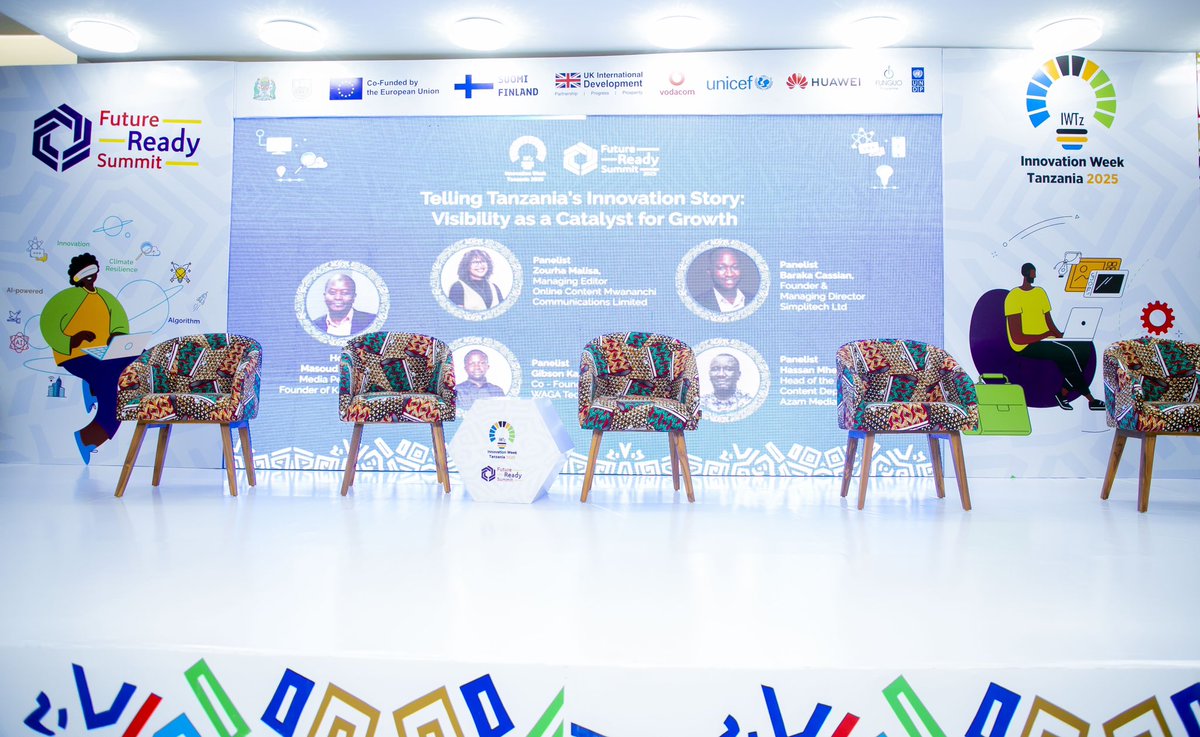 Future Ready Summit (@_futureready) on Twitter photo Happening Now: Innovation Week Tanzania anchored by the Future Ready Summit 2025 at JNICC.
Follow us on our social media platforms for more updates.
<a href="/undptz/">UNDP Tanzania</a> <a href="/Funguo_Tz/">Funguo Tanzania</a> <a href="/IWTZ_/">Innovation Week Tanzania</a> <a href="/VodacomTanzania/">Vodacom Tanzania</a>
#IWTz2025 #FRS2025 Happening Now: Innovation Week Tanzania anchored by the Future Ready Summit 2025 at JNICC.
Follow us on our social media platforms for more updates.
<a href="/undptz/">UNDP Tanzania</a> <a href="/Funguo_Tz/">Funguo Tanzania</a> <a href="/IWTZ_/">Innovation Week Tanzania</a> <a href="/VodacomTanzania/">Vodacom Tanzania</a>
#IWTz2025 #FRS2025