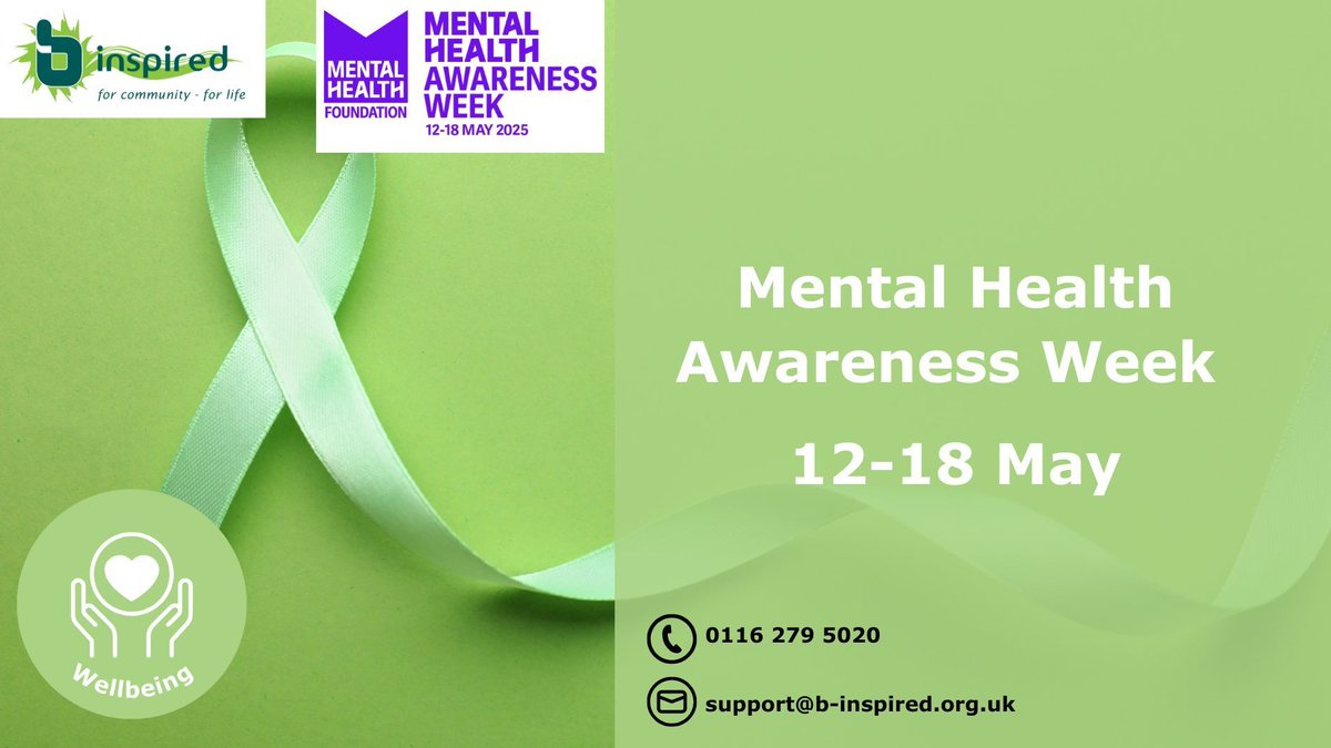 B-Inspired (@binspiredleics) on Twitter photo As part of #MentalHealthAwarenessWeek
b inspired have published a series of booklets, which give you tips and tricks for managing your Mental Health. Why not take a look at them?
Visit our website
π buff.ly/sAK0ZAp
<a href="/mentalhealth/">Mental Health Foundation</a> #ThisIsMyCommunity As part of #MentalHealthAwarenessWeek
b inspired have published a series of booklets, which give you tips and tricks for managing your Mental Health. Why not take a look at them?
Visit our website
π buff.ly/sAK0ZAp
<a href="/mentalhealth/">Mental Health Foundation</a> #ThisIsMyCommunity