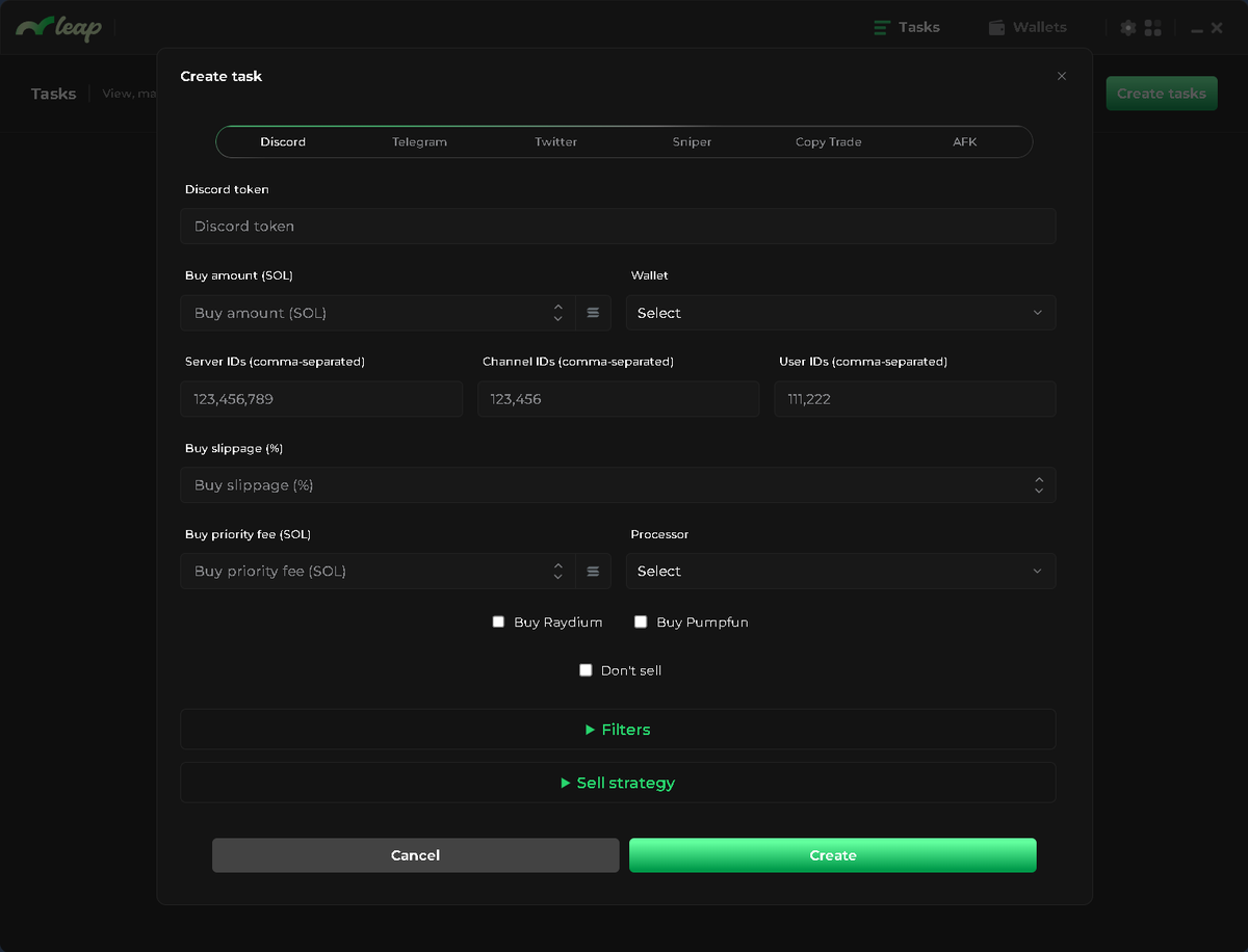 The markets haven't been the only thing improving!

Introducing Leaps new UI for Beta users.
- Wallet handler
- Task groups 
- Run multiple strategies 
- RPC Manager 

To celebrate the launch of our UI we will open a few more Beta spots.