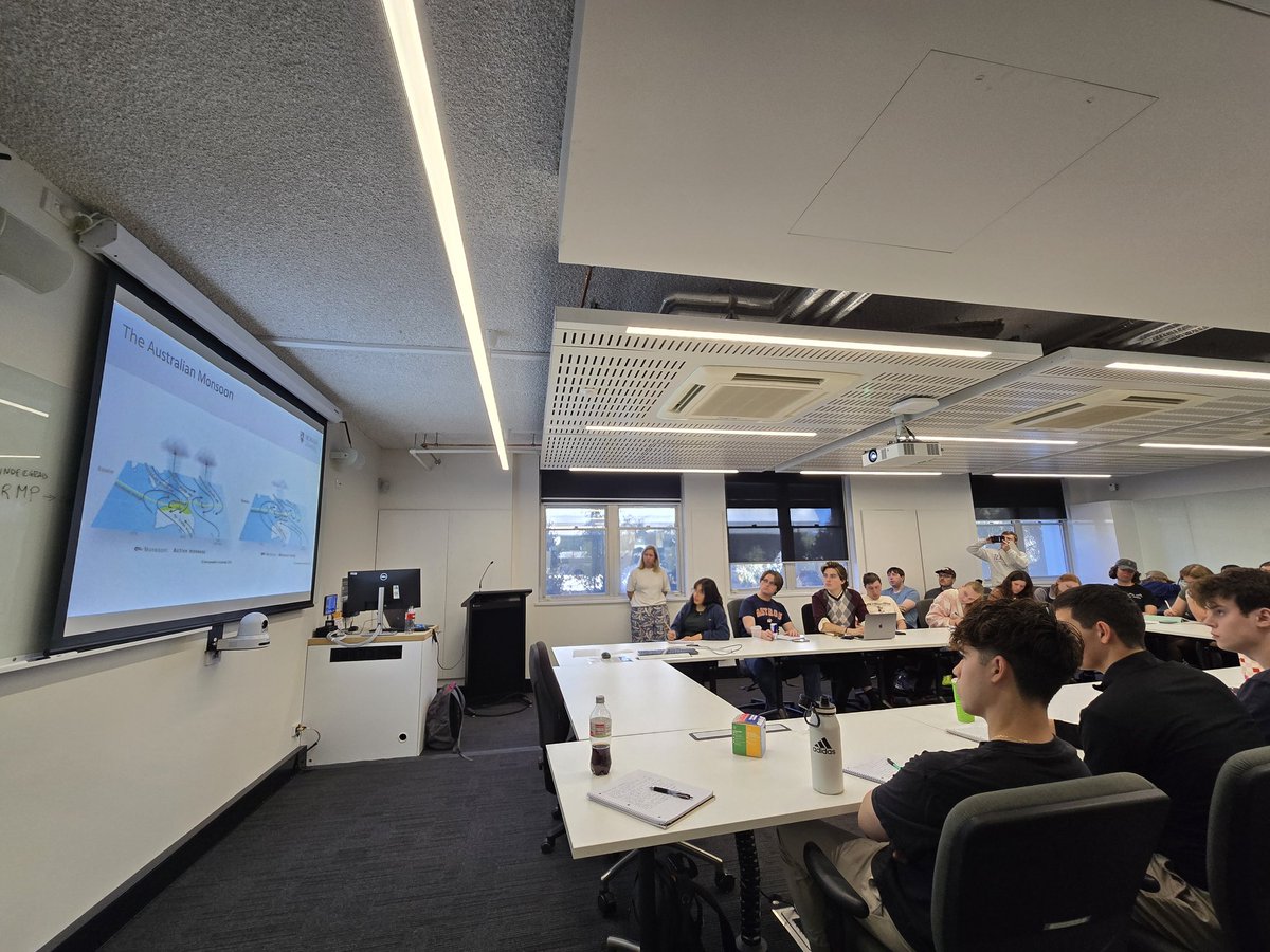 eniels13's tweet image. And we are off with the @tamu_atmo SEA-Met 2025! Thanks to Dr. Ailie Gallant and Monash University for kicking us off with a discussion of Australian climatology, drought, landscapes, and indigenous peoples.