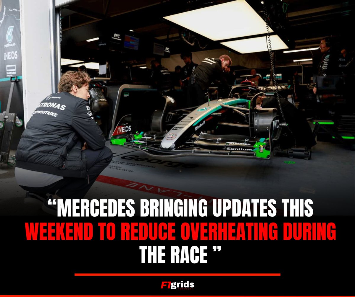 F1gridx's tweet image. To address recent overheating problems, the team is introducing several updates this race weekend — including redesigned rear air intakes, an updated floor, diffuser modifications for better cooling and aero efficiency, and additional mechanical upgrades. ❗️. 

#F1 #TechUpgrades…