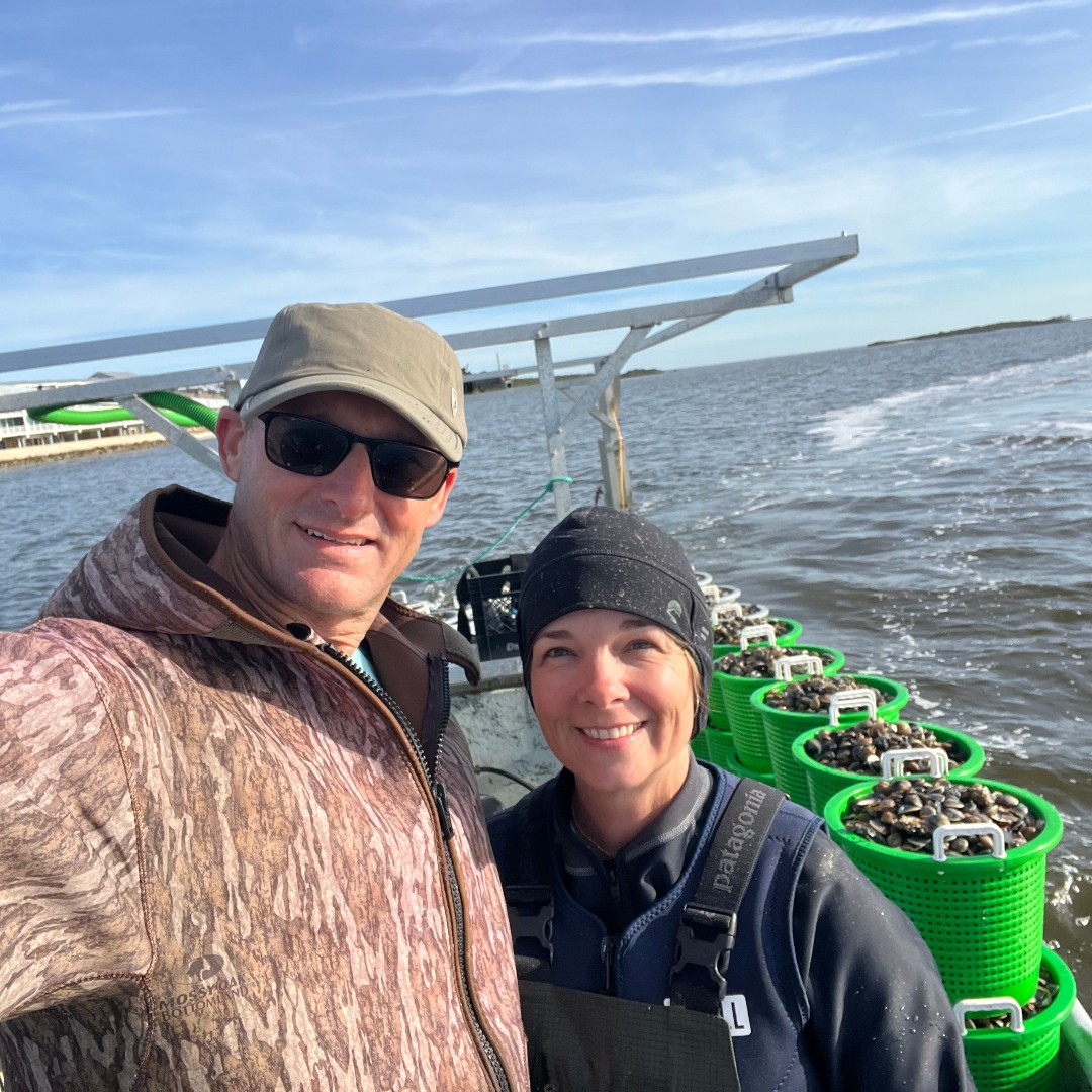 Mike and Heath Davis, father and son, have been farming clams in Cedar Key, FL since 1995. Buy American seafood and support proud American families that have dedicated themselves to being stewards of the land and water.
#usaquaculture #aquaculture #CedarKeySeafood #FloridaFarming