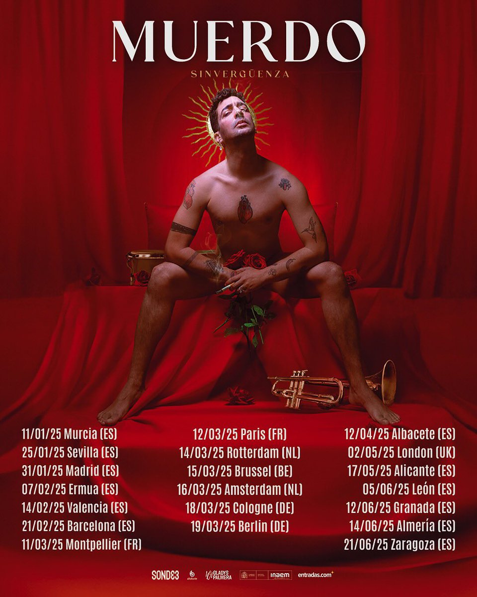 <a href="/MuerdoMusica/">MUERDO</a> 
➡️Sábado 17 de mayo llegan a Stereo con su nuevo tour "Sinvergüenza"🎶🎸
¡No te lo puedes perder!🔥

🕙Abrimos puertas desde las 22:00h

🎫Consigue tu entrada ⬇️
goo.su/Hgwe1D