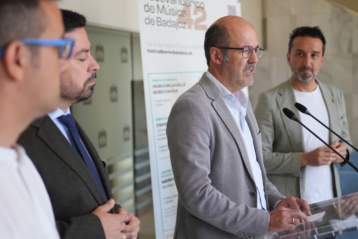 Festival Ibérico de Música Badajoz (@ibericodemusica) on Twitter photo Aquí tenéis el 42 Festival Ibérico de Música, que se celebrará del 31 de mayo al 9 de junio #Badajoz, #Extremadura #Portugal ¡Te esperamos! Con <a href="/cultura_EXT/">Cultura, Turismo, Jóvenes y Deportes</a> <a href="/DipdeBadajoz/">Diputación de Badajoz</a> <a href="/aytodebadajoz/">Ayuntamiento Badajoz</a> <a href="/JuventudBadajoz/">Juventud Badajoz</a> <a href="/lopezdeayala/">Teatro López de Ayala</a> <a href="/FestClasica/">FestClásica</a>
<a href="/Extremadura_PT/">Extremadura - Portugal</a>
👉festivalibericobadajoz.es/web/conciertos/ Aquí tenéis el 42 Festival Ibérico de Música, que se celebrará del 31 de mayo al 9 de junio #Badajoz, #Extremadura #Portugal ¡Te esperamos! Con <a href="/cultura_EXT/">Cultura, Turismo, Jóvenes y Deportes</a> <a href="/DipdeBadajoz/">Diputación de Badajoz</a> <a href="/aytodebadajoz/">Ayuntamiento Badajoz</a> <a href="/JuventudBadajoz/">Juventud Badajoz</a> <a href="/lopezdeayala/">Teatro López de Ayala</a> <a href="/FestClasica/">FestClásica</a>
<a href="/Extremadura_PT/">Extremadura - Portugal</a>
👉festivalibericobadajoz.es/web/conciertos/