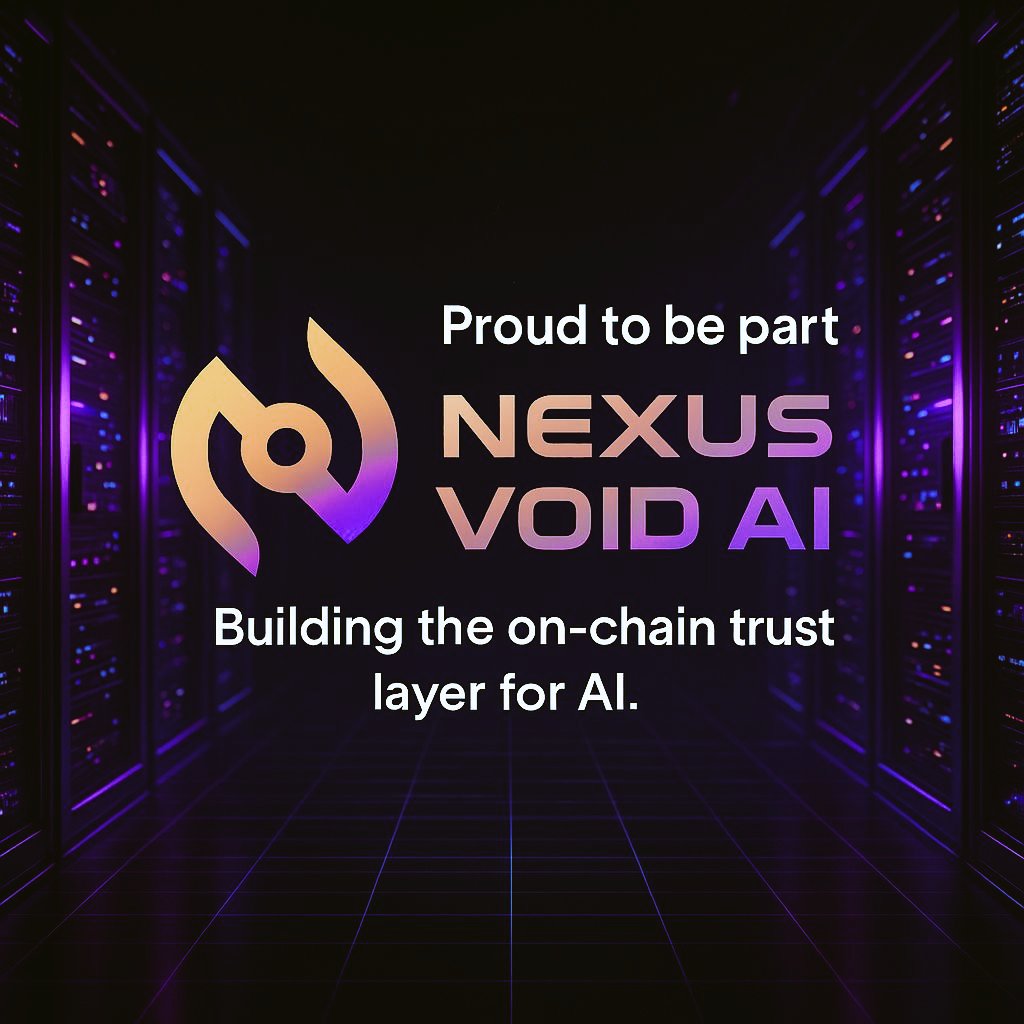 Rishwanth Naguri @PIXLPRO (@rishwanthnaguri) on Twitter photo 🧠 Just got selected as an Official Ambassador for <a href="/NexusVoid_Ai/">Nexus Void</a> .!!
We’re building the on-chain trust layer for Ai.
Pumped to be part of this ecosystem shaping the future of AI x Web3.✌🏻
Let’s make trust programmable. 🚀 🧠 Just got selected as an Official Ambassador for <a href="/NexusVoid_Ai/">Nexus Void</a> .!!
We’re building the on-chain trust layer for Ai.
Pumped to be part of this ecosystem shaping the future of AI x Web3.✌🏻
Let’s make trust programmable. 🚀