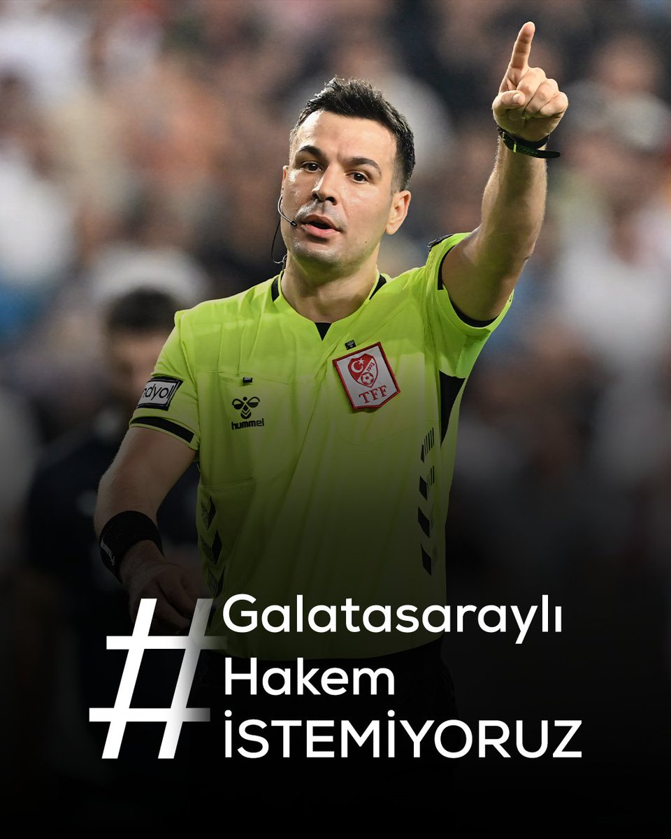 Yabancı, donanımlı hakem istiyoruz. 
#GalatasaraylıHakemİSTEMİYORUZ