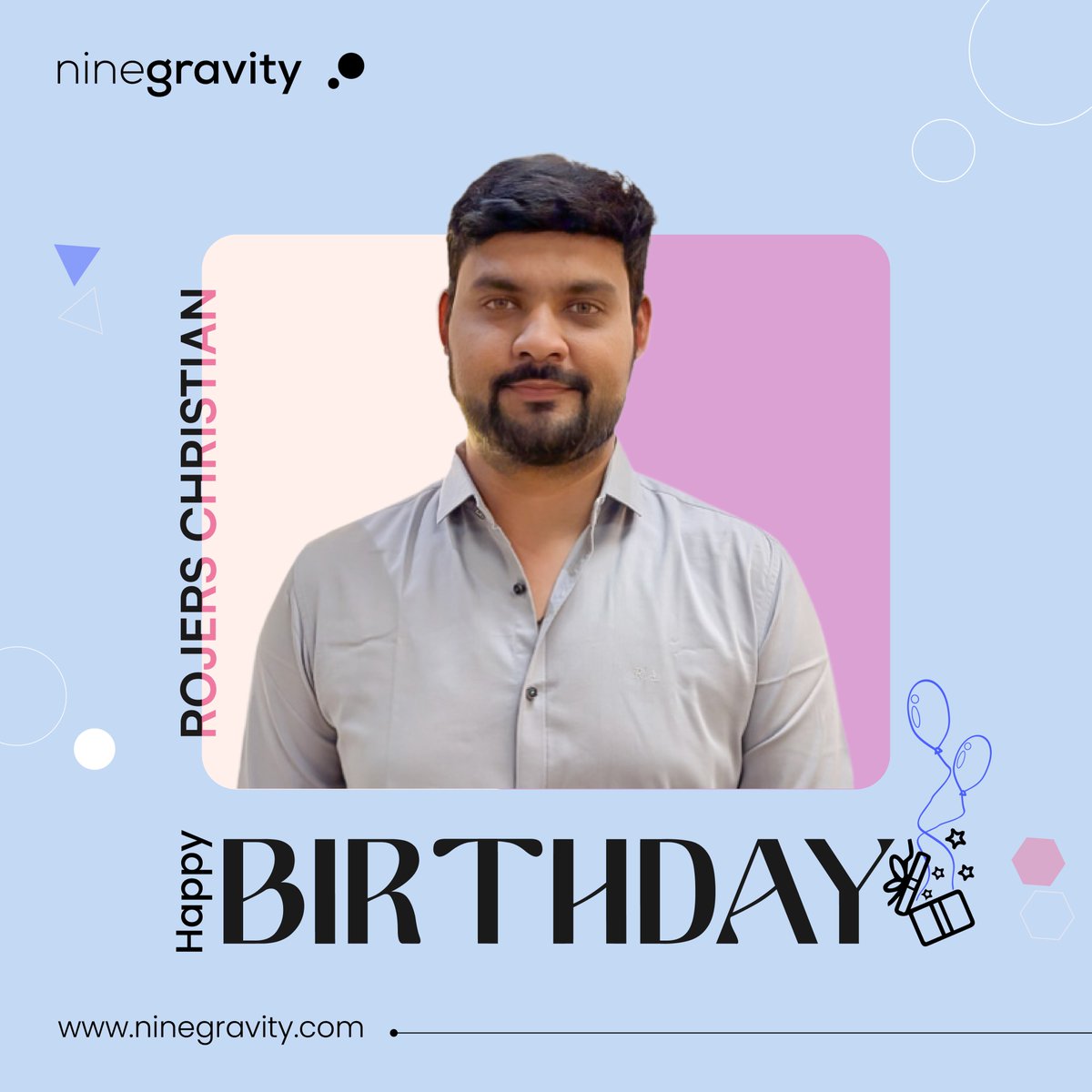 nine_gravity's tweet photo. Celebrating the One Who Closes Deals and Opens Doors - Happy Birthday, Rojers! 🎂

Your energy lights up the sales floor, and your dedication keeps the whole team moving forward.

Here’s to crushed targets, broken records, and a birthday as amazing as your pitch! https://t.co/wmQPzbGESS