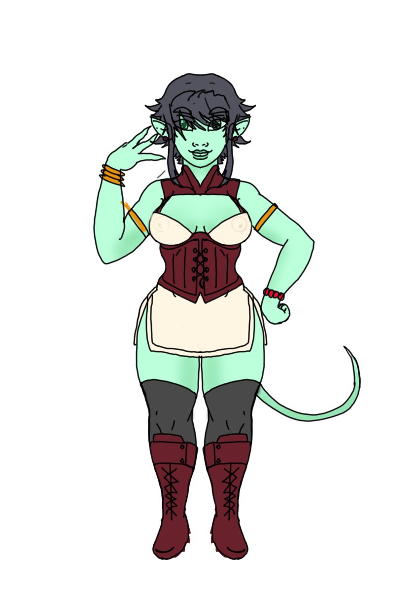 Misterx0x's tweet photo. @Monty_Smug I've been on a dnd and scifi kick recently Goth goblin warlock named pepper and a sith inquisitor lady https://t.co/DJeMxqqIk2
