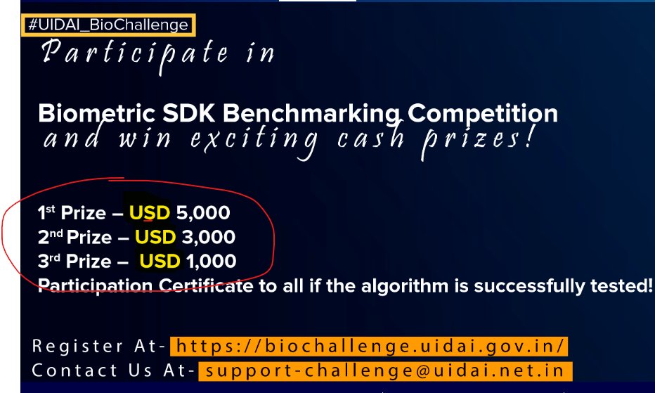 Manumittal19's tweet image. #UIDAI_BioChallenge @PMOIndia @narendramodi 
Dear Team, as we celebrate innovation in India, let&apos;s honor our roots! 🇮🇳 Why offer awards in USD when we can uplift our own curency? Let&apos;s show pride in our achievements by offering awards in INR, Inspire a stronger future together!💪