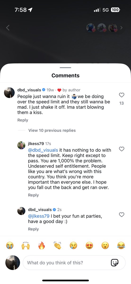 Internet trolls are so weird, I’m so sad that because I did some rolling video on the highway I’m what’s wrong with this country 🥲sorry guys.
