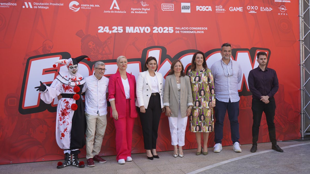 🎮 <a href="/Freakcon_es/">FreakCon</a> 2025 presenta su edición más ambiciosa con más de 200 horas de contenido, horario ampliado y una gran variedad de actividades e invitados.

📌24 y 25 de mayo en el Palacio de Congresos de #Torremolinos.

Colabora: <a href="/diputacionMLG/">Diputación de Málaga</a> 

🔗lc.cx/c_LkZ3