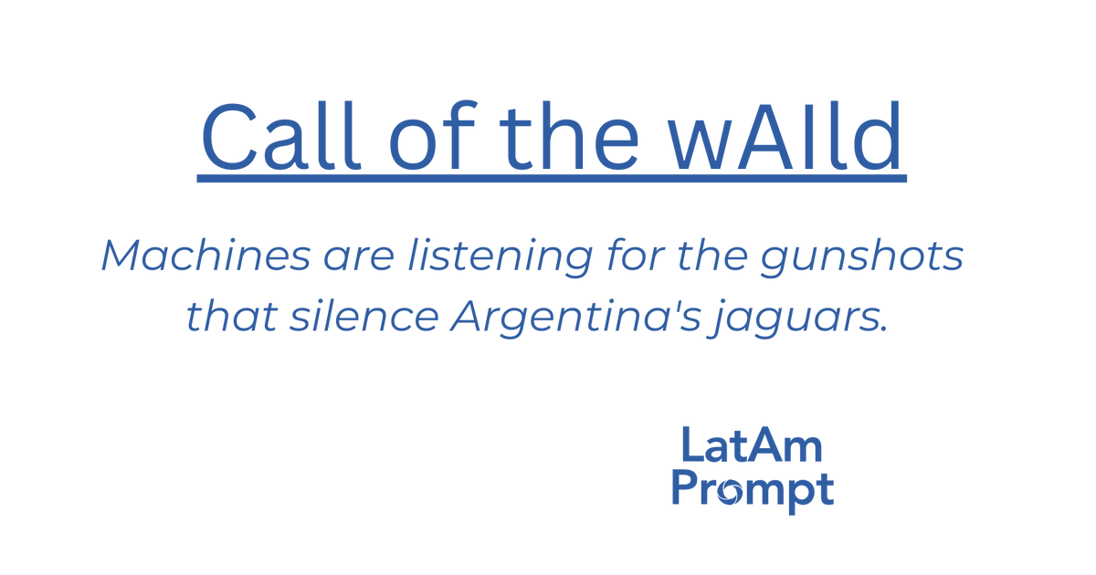 This week in LatAm Prompt: AI is helping protect Latin America’s forests, from poaching alerts to wildfire forecasts.     
Argentina, Colombia, and Uruguay go high-tech for biodiversity    
Plus: The Pope on AI, and a courtroom avatar  
latamprompt.substack.com/p/call-of-the-