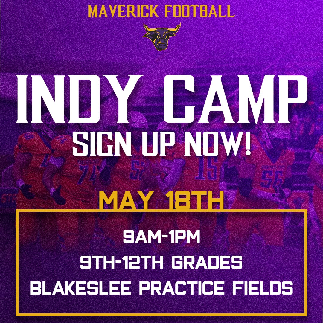 Camp week is here!!!

maverickfootballcamps.com