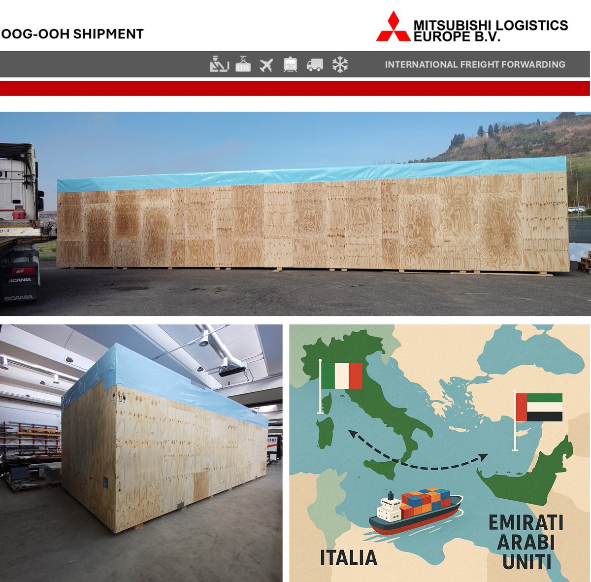 MLEMilano's tweet image. 🚢 2 casse oversize in partenza per 🇦🇪 Emirati Arabi Uniti!
Cresciamo con competenza e passione.
💼 Mitsubishi Logistics: semplifichiamo la logistica.
#OversizeCargo #ProjectCargo #LogisticaInternazionale #UAE
