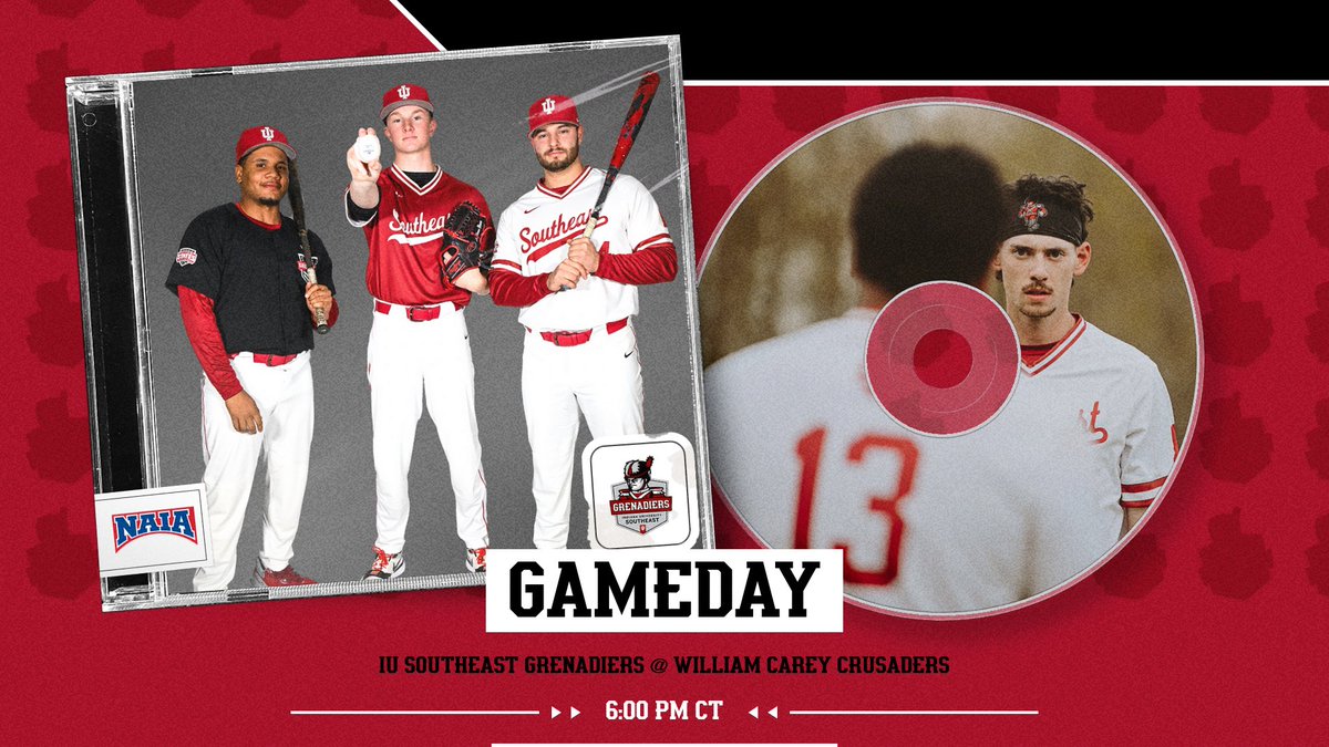 NAIA OPENING ROUND!! 

5/12 🆚 #10 William Carey  
📍Hattiesburg, Miss. 
⏰ 7PM ET/6PM CT
📺team1sports.com/careyathletics/ ($$)