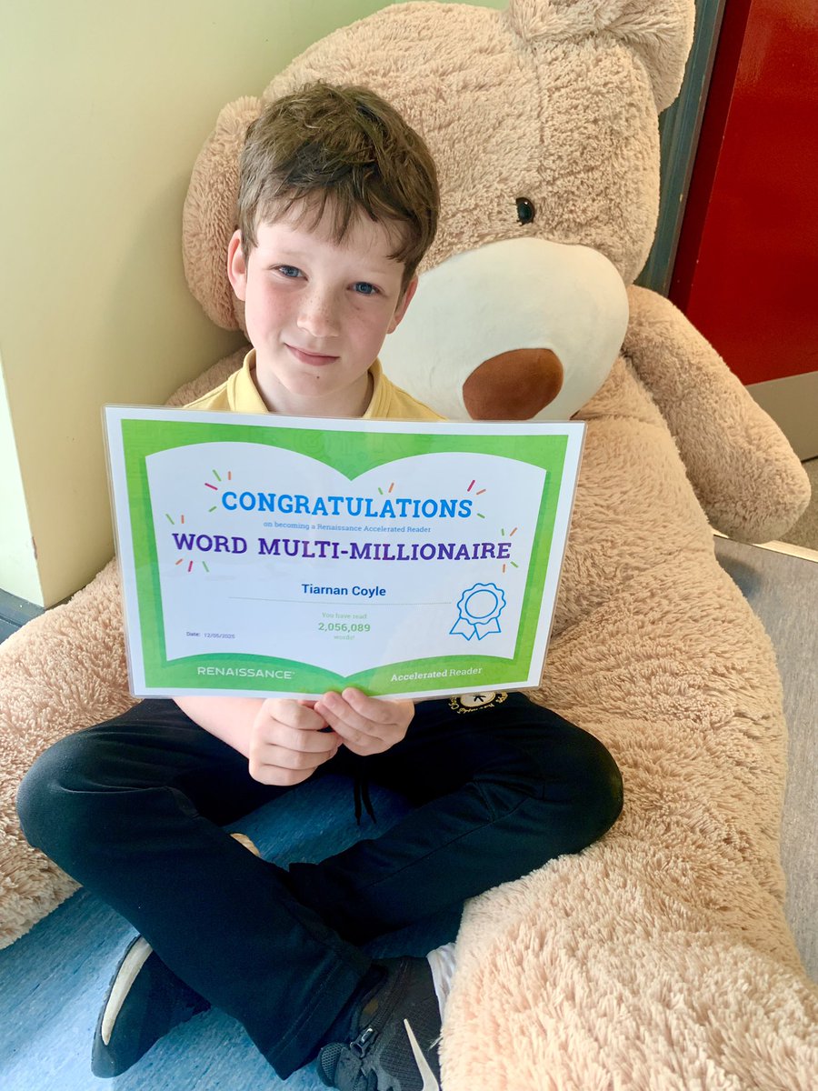 Christ the Redeemer (@ctrps1) on Twitter photo 🎉📚 Huge huge congratulations to Tiarnan Coyle from P5 for achieving DOUBLE word millionaire status in our Accelerated Reader program! 🌟📖 What an incredible accomplishment! #ReadingSuperstar #ARMillionaire #ProudMoment 🏆🎉 <a href="/LiamRenlearn/">Accelerated Reader & Freckle</a> 🎉📚 Huge huge congratulations to Tiarnan Coyle from P5 for achieving DOUBLE word millionaire status in our Accelerated Reader program! 🌟📖 What an incredible accomplishment! #ReadingSuperstar #ARMillionaire #ProudMoment 🏆🎉 <a href="/LiamRenlearn/">Accelerated Reader & Freckle</a>