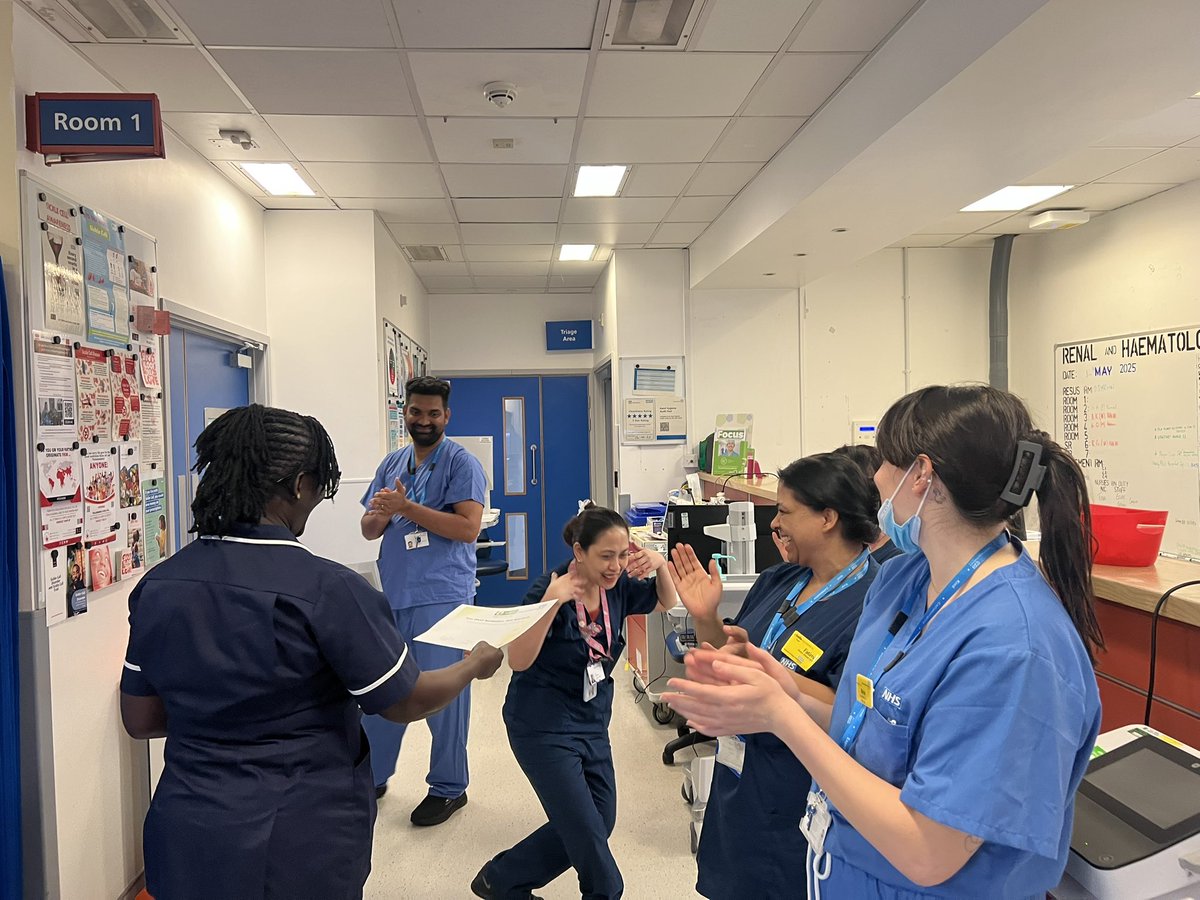 ChenGoldstar's tweet photo. Congratulations Elvie &amp; Joyclene, it was refreshing to see the joy from your Daisy nomination this morning 🎉 Happy International Nurses Day #TeamHaem #FONM @karhod21 @MLU_PTE @VictoriaOpokuA2 https://t.co/mh7YLlJZhT
